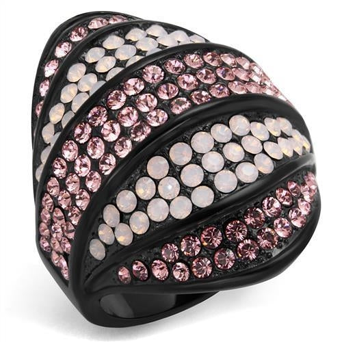 IP Black (Ion Plating) Stainless Steel Ring with Top Grade
