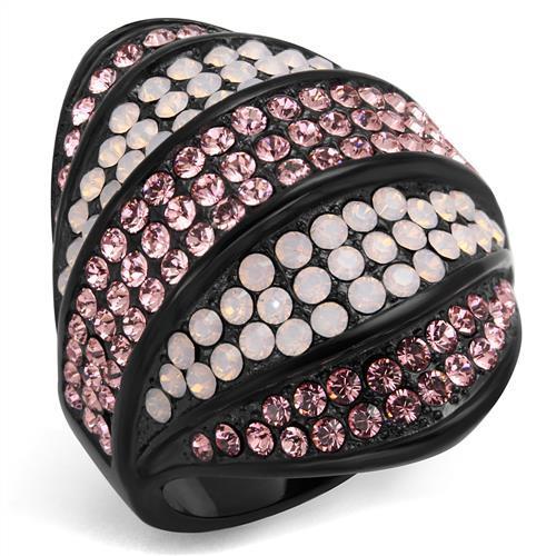 IP Black (Ion Plating) Stainless Steel Ring with Top Grade