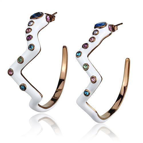 IP Coffee light Stainless Steel Earrings with Top Grade