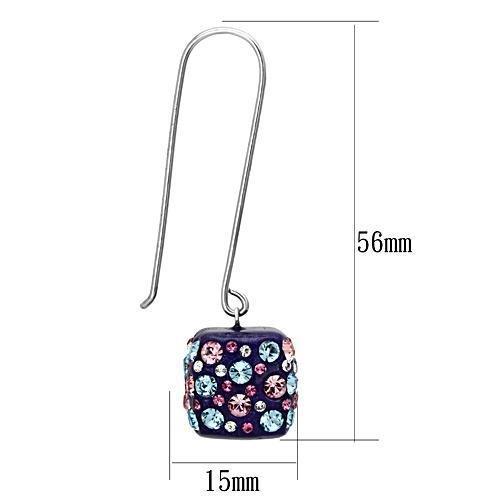 High polished (no plating) Stainless Steel Earrings with Top